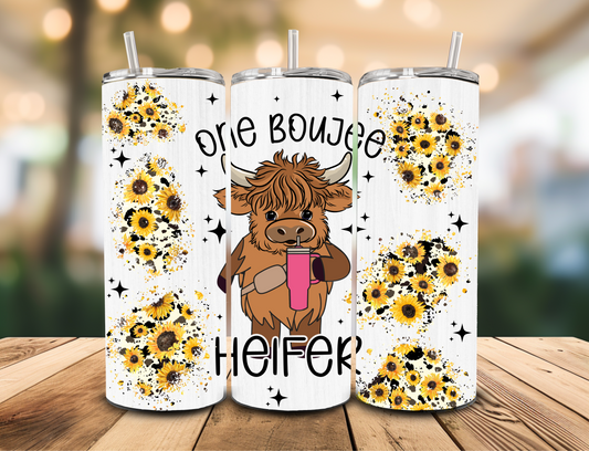 SUBLIMATION TRANSFER One boujee heifer (20oz)