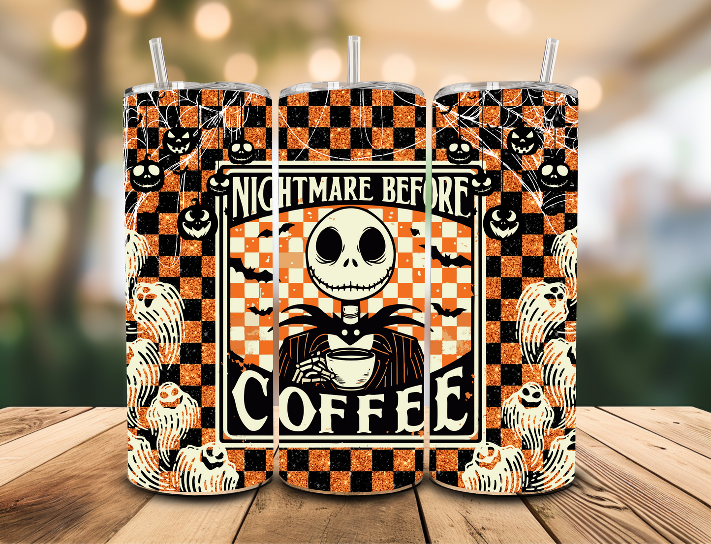 SUBLIMATION TRANSFER Nightmare before coffee (20oz)