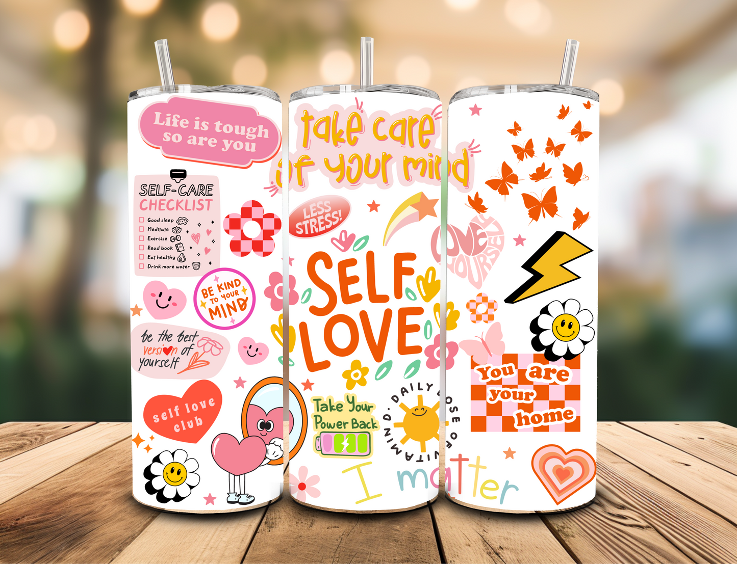 SUBLIMATION TRANSFER Self love (20oz)