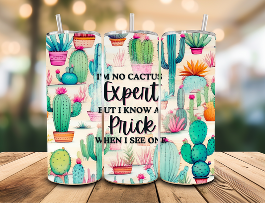 SUBLIMATION TRANSFER I'm no cactus expert (20oz)