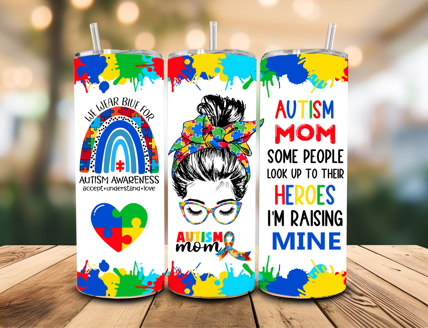 SUBLIMATION TRANSFER Autism mom (20oz)