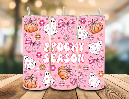 SUBLIMATION TRANSFER Spooky season with bows (20oz)