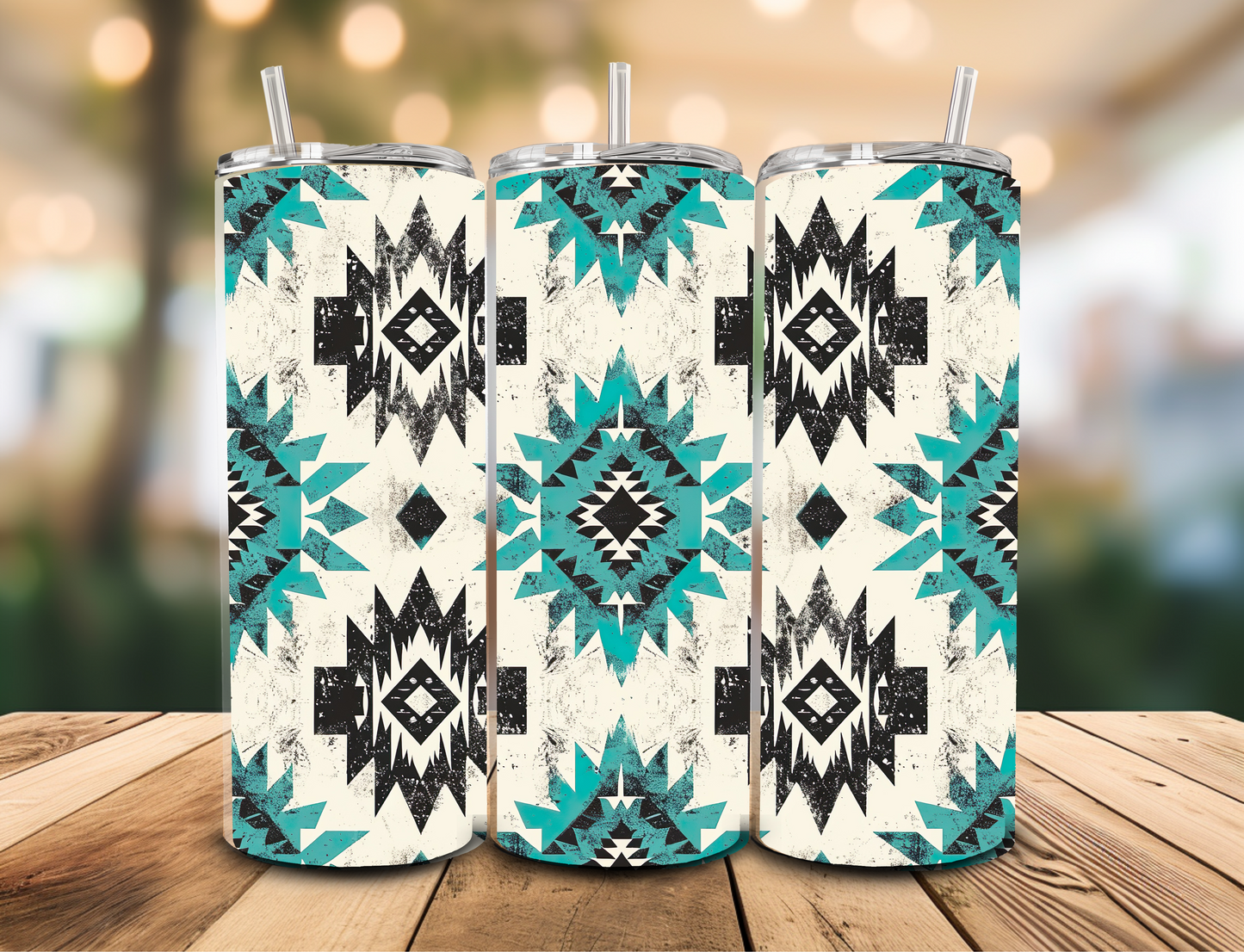 SUBLIMATION TRANSFER Aztec pattern (20oz)