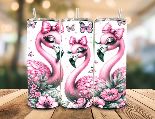 SUBLIMATION TRANSFER Flamingo bow (20oz)