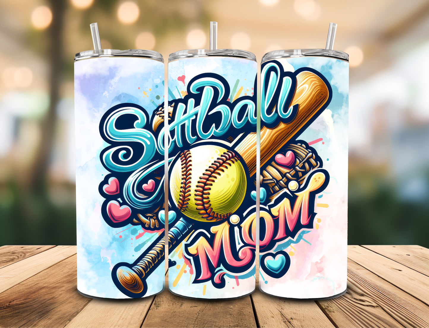 SUBLIMATION TRANSFER Softball mom (20oz)