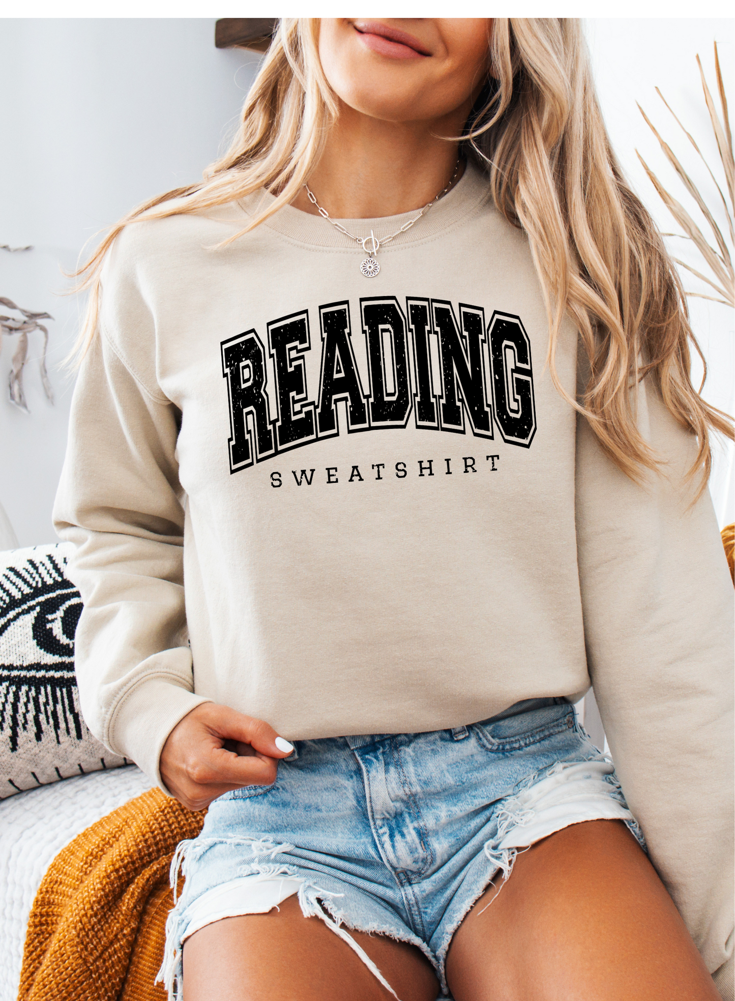 SCREEN PRINT TRANSFER Reading sweatshirt