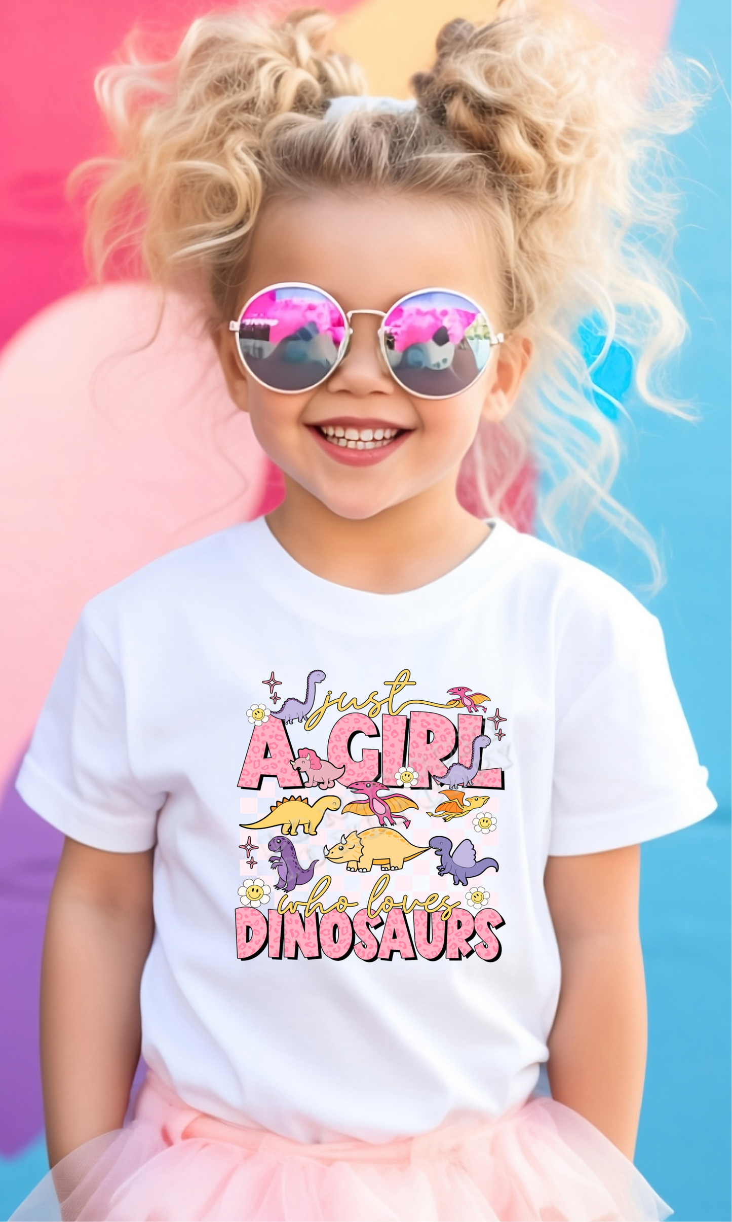 THIN MATTE CLEAR FILM Girl who loves dinosaurs (YOUTH)