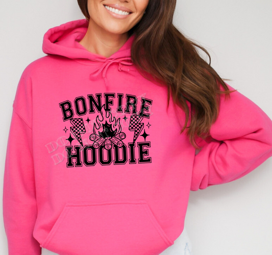 SCREEN PRINT TRANSFER Bonfire hoodie