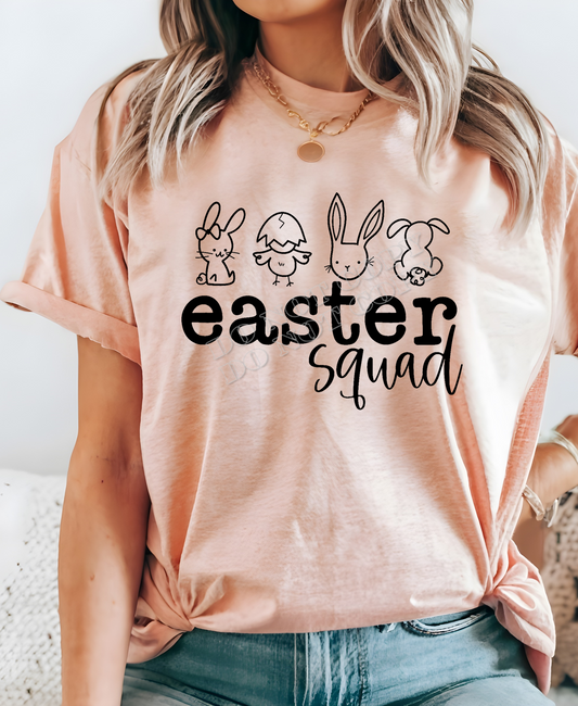 SCREEN PRINT TRANSFER Easter squad (ADULT)