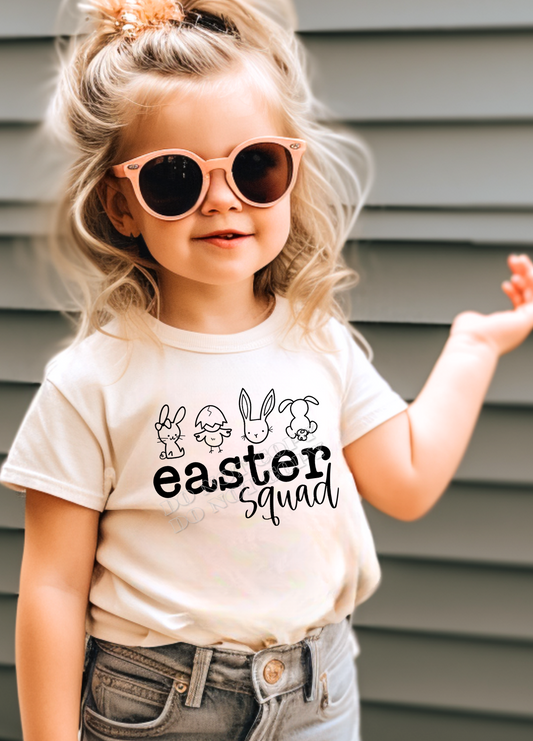 SCREEN PRINT TRANSFER Easter squad (TODDLER)